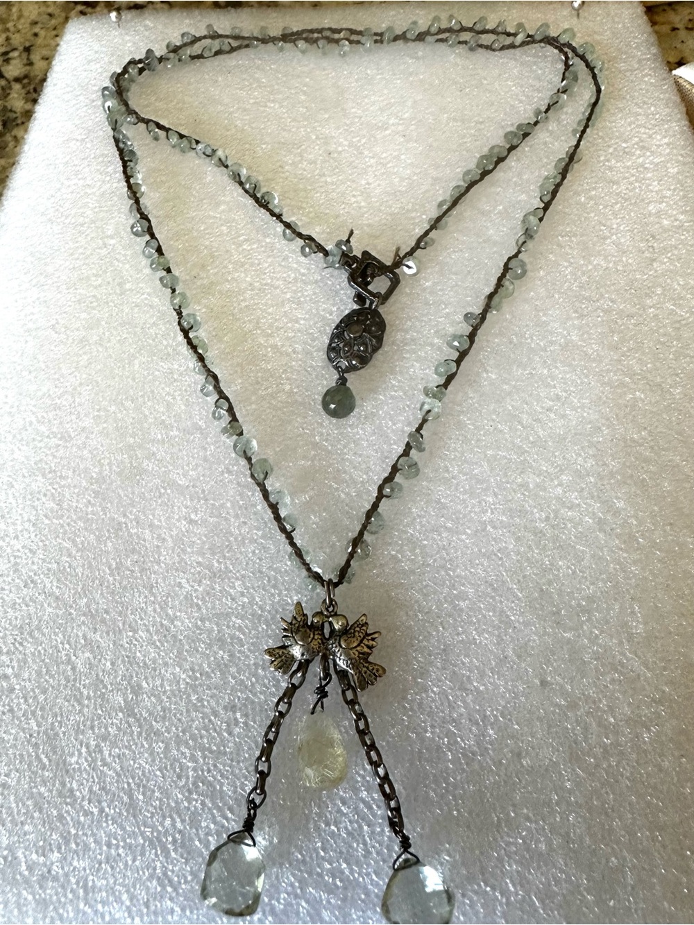 Love Heals Aquamarine necklace